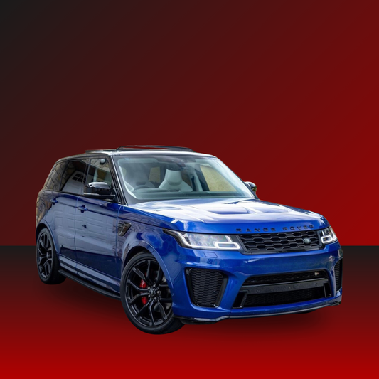 The Ultimate Driving Experience: Blue Range Rover SVR